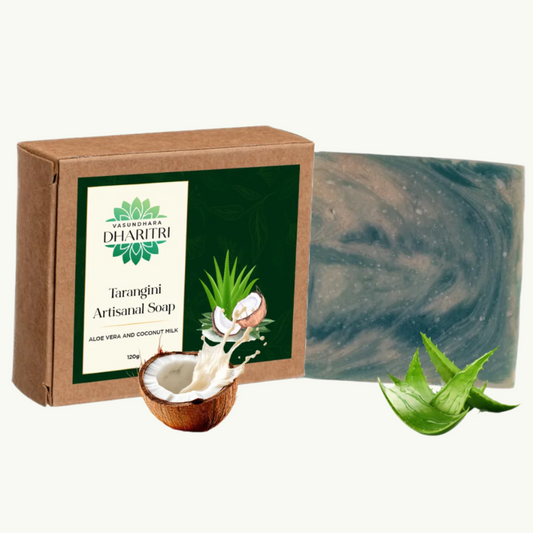 Dharitri Tarangini Series - Artisanal Soap, Aloe Vera & Coconut Milk