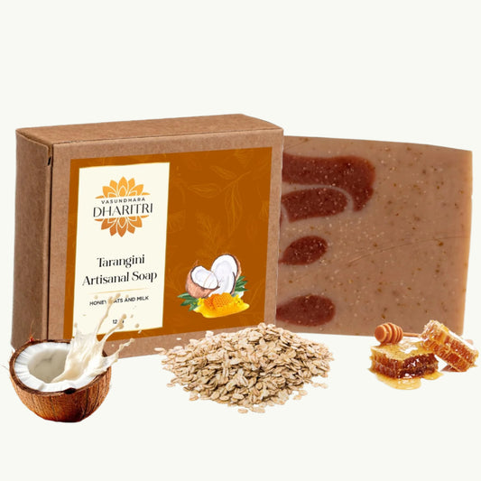 Dharitri Tarangini Series - Artisanal Soap, Honey, Oats and Milk