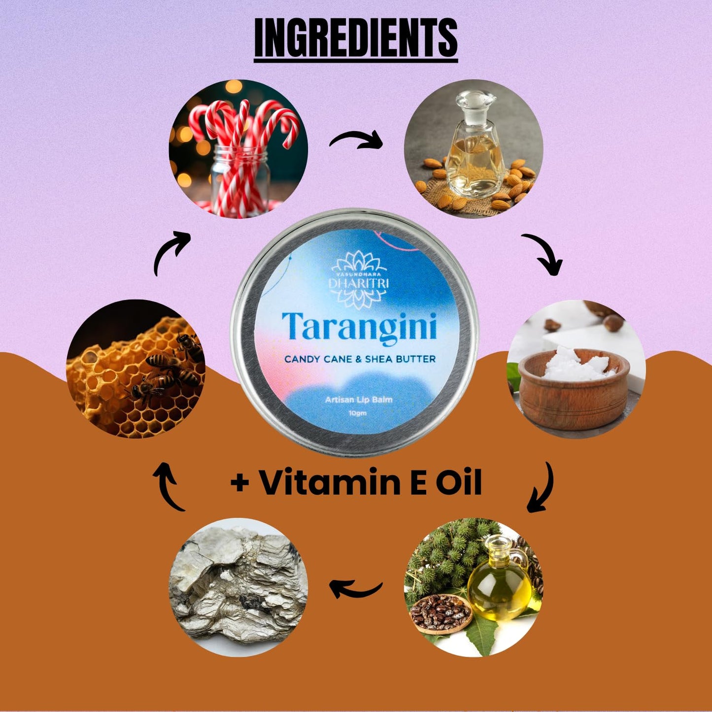 Tarangini Artisanal Lip Balm – Candy Cane