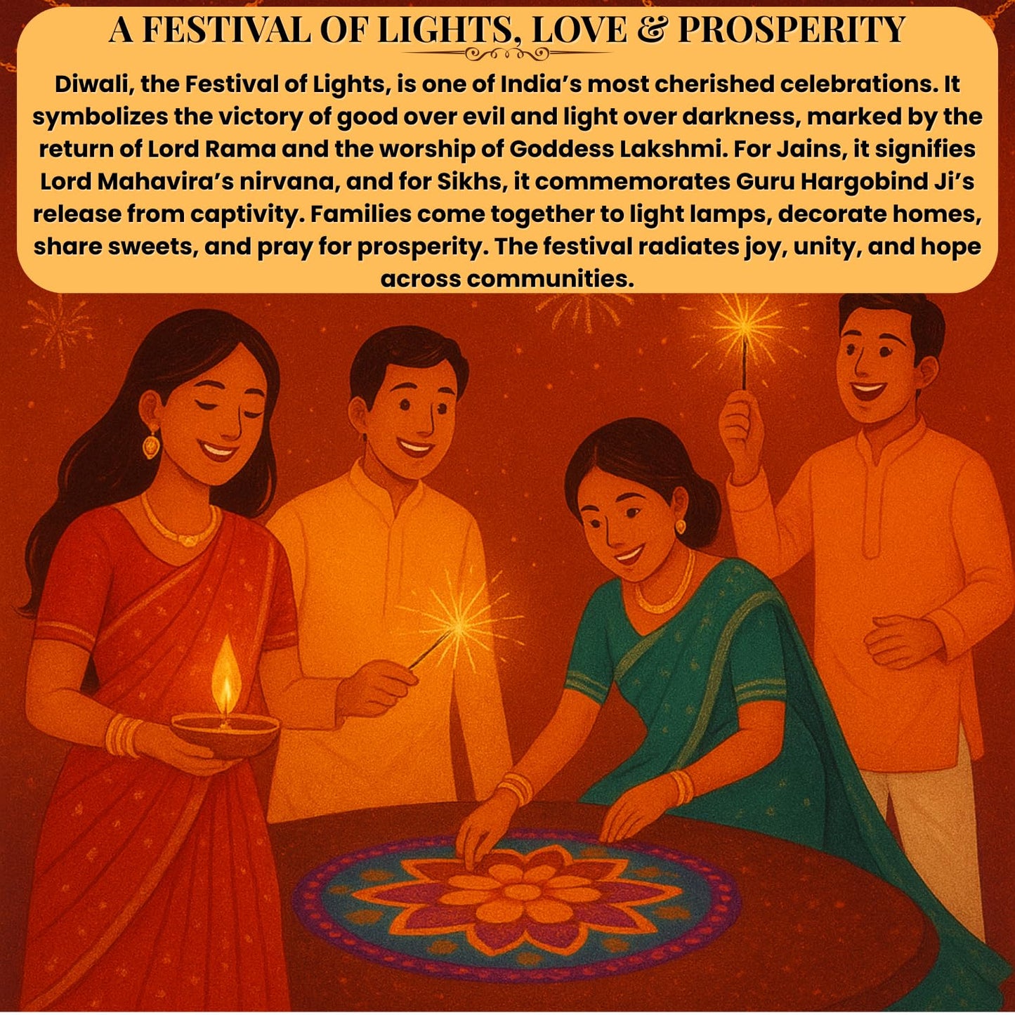 Diwali Gift Hamper with Eco-Friendly Coconut Shell Soy Wax Candle