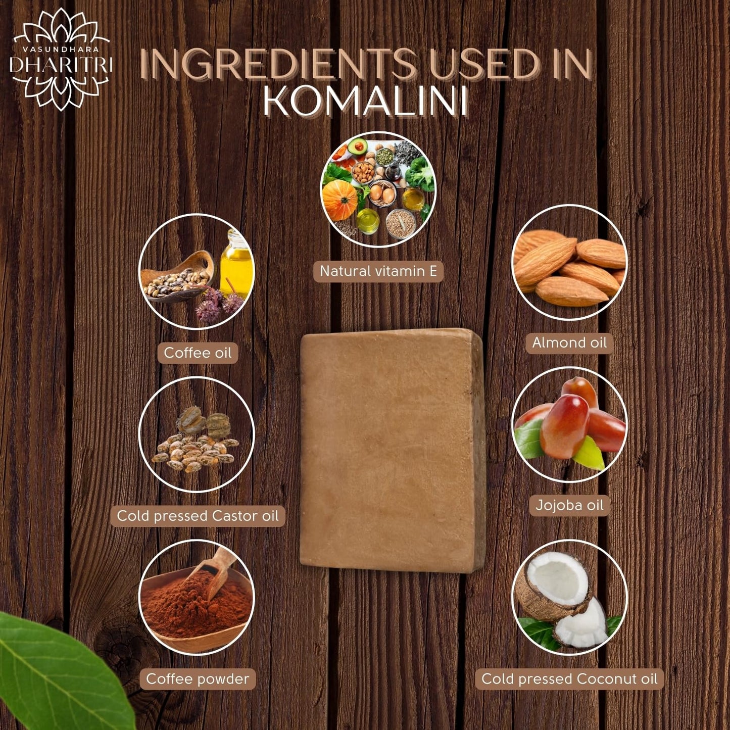 Dharitri Komalini Kokum & Coffee Exfoliating Natural Soap Bar