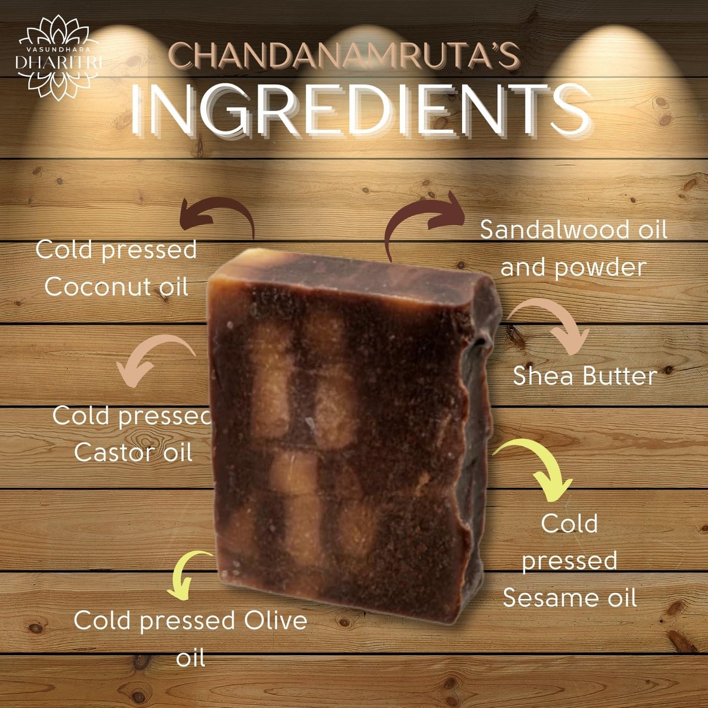 Dharitri Chandanamruta Sandalwood and Shea Butter Bathing Soap