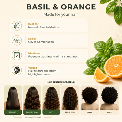 Tarangini Basil & Orange Artisanal Hair Shampoo 200ml