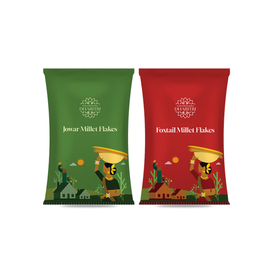 Healthy Millet Duo – Jowar & Foxtail Flakes Combo Pack (600g)