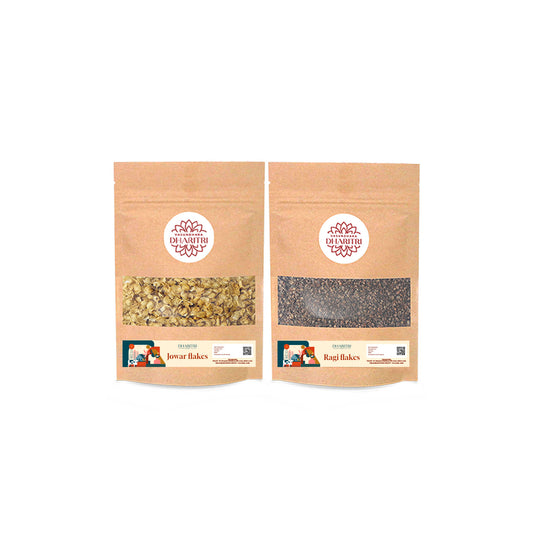 Millet Flakes Duo – Jowar & Ragi Flakes Combo Pack - 600g
