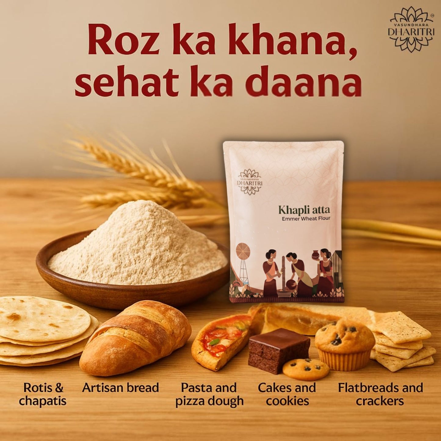 Khapli (Emmer) Wheat Flour