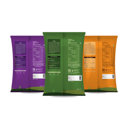 Millet Flakes Trio – Ragi, Jowar & Pearl Millet Combo Pack (900g)