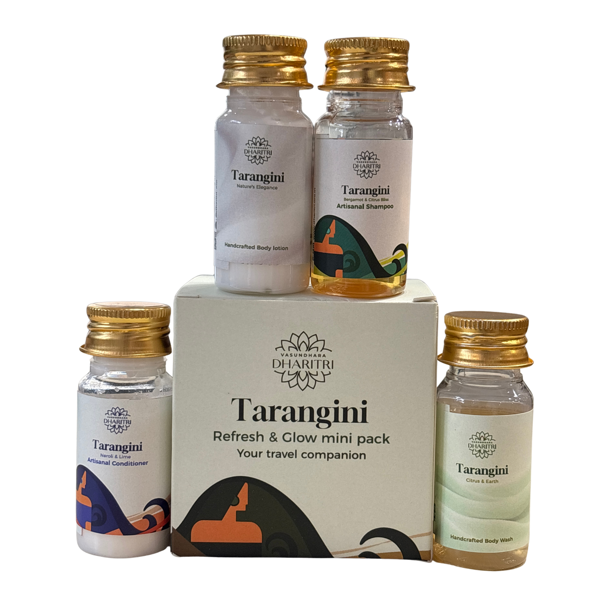 Tarangini Refresh & Glow Mini Travel Kit, (4 x 30ml)