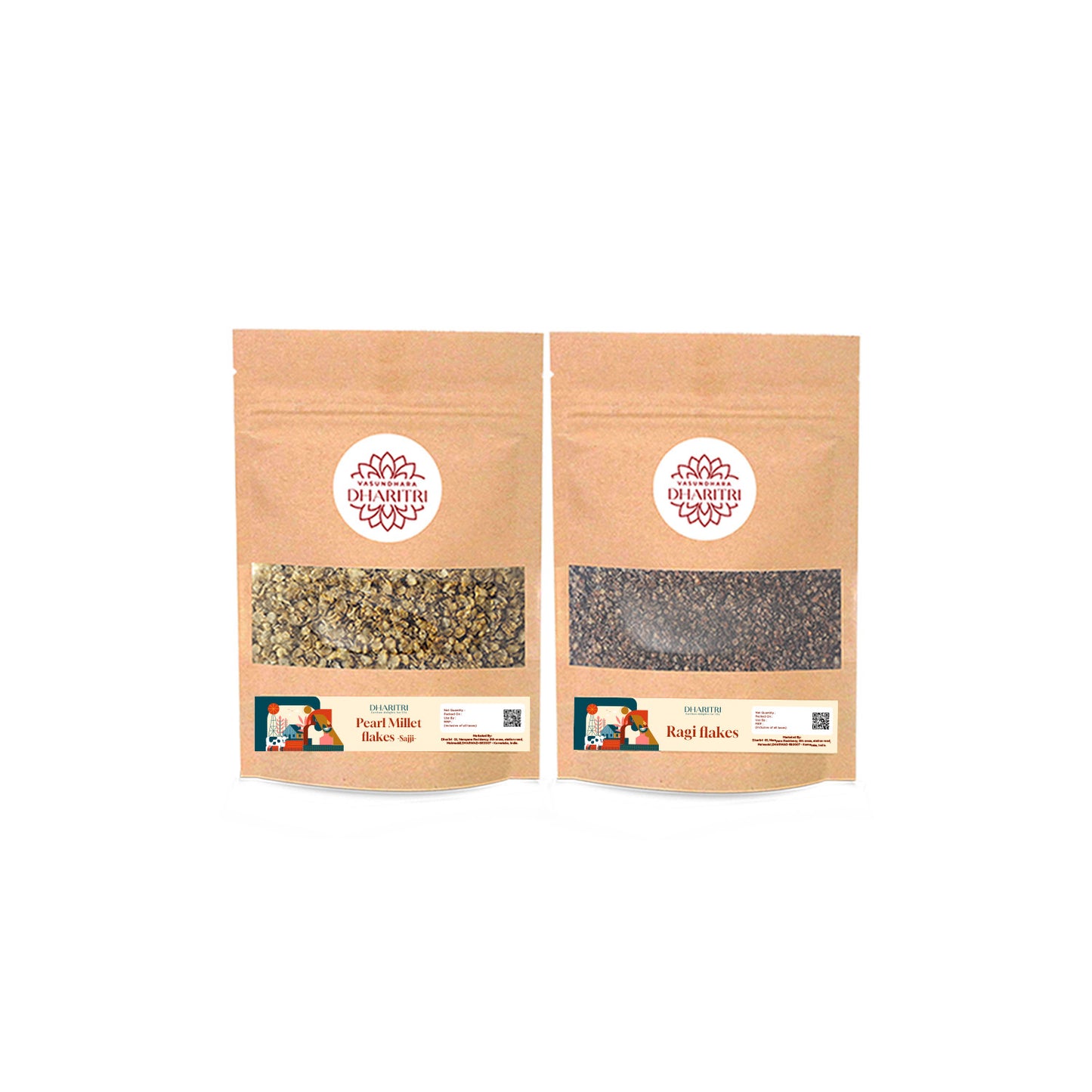 Millet Power Duo – Pearl MIllet & Ragi Flakes Combo Pack - 600g