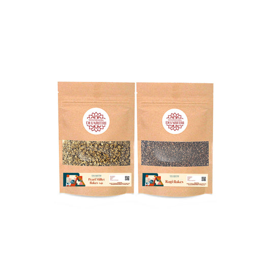 Millet Power Duo – Pearl MIllet & Ragi Flakes Combo Pack - 600g