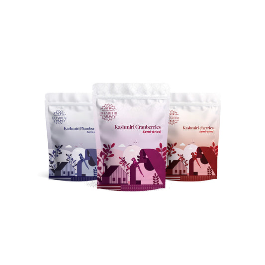 Berries Trio Delight – Plumberries, Cranberries & Cherries Combo Pack - 750g