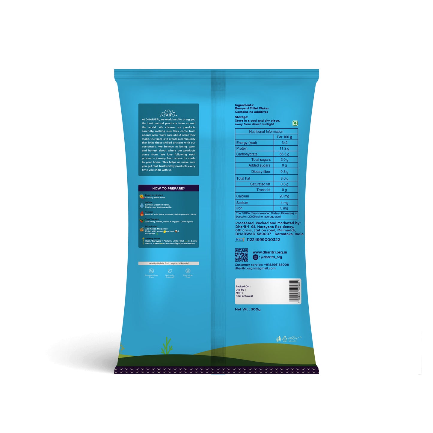 Barnyard Millet (Udalu) Flakes